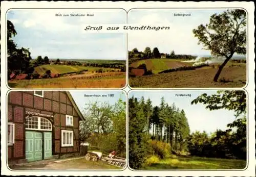 Ak Wendthagen Stadthagen in Niedersachsen, Bauernhaus, Fürstenweg, Boltengrund, Steinhuder Meer