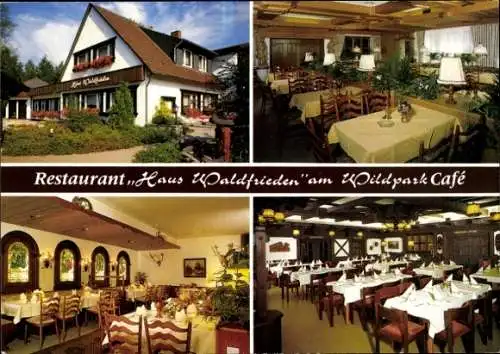 Ak Dülmen im Münsterland Westfalen, Restaurant Haus Waldfrieden, Innenansicht, Börnste 20