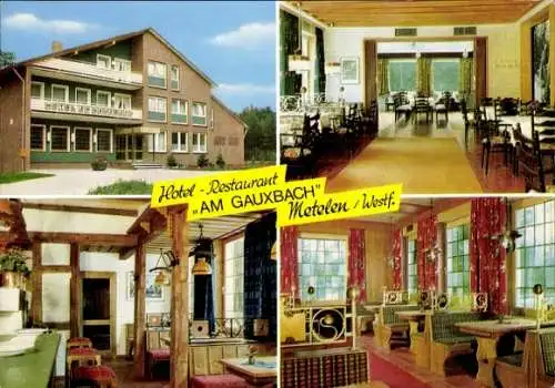 Ak Metelen in Westfalen, Hotel Am Gauxbach, Innenansicht