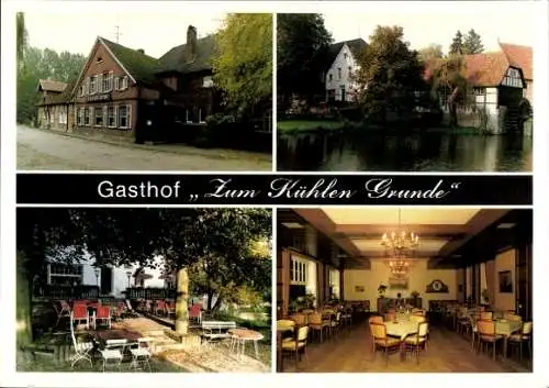 Ak Vinnenberg Warendorf im Münsterland, Gasthaus Zum Kühlen Grunde, Innenansicht