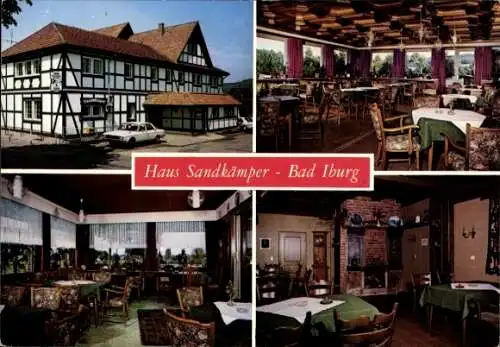 Ak Ostenfelde Bad Iburg, Hotel Haus Sandkämper, Innenansicht