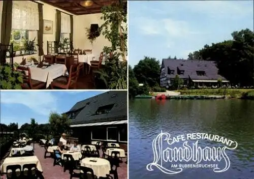 Ak Osnabrück in Niedersachsen, Cafe-Restaurant Landhaus, Rubbenbruchsee, Innenansicht