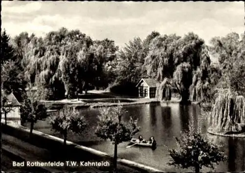 Ak Bad Rothenfelde am Teutoburger Wald, Kahnteich