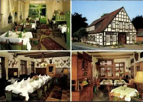 Ak Diepholz in Niedersachsen, Hotel Lohaus, Innenansicht, Fachwerkgebäude