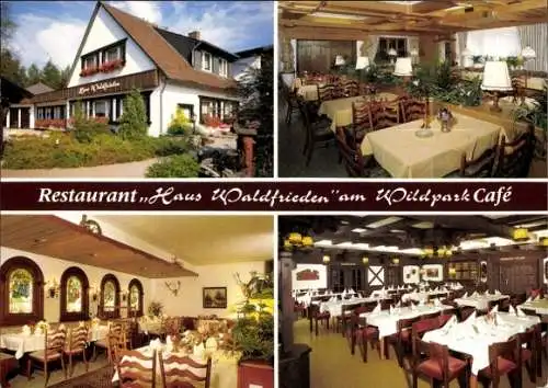 Ak Dülmen im Münsterland Westfalen, Restaurant Haus Waldfrieden, Innenansicht, Börnste 20