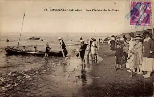 Ak Houlgate Calvados, Les Plaisirs de la Plage