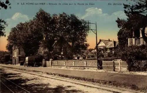 Ak Le Home Calvados, Groupe de Villas, Route de Caen