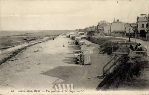 Ak Lion sur Mer Calvados, Strand