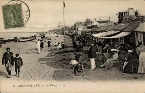 Ak Lion sur Mer Calvados, Strand