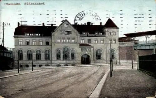 Ak Chemnitz in Sachsen, Südbahnhof