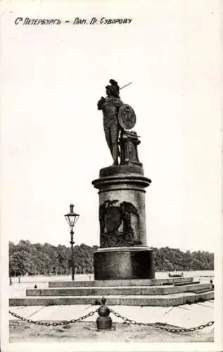 Ak Sankt Petersburg Russland, Suworow Denkmal