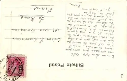 Präge Passepartout Ak Rio de Janeiro Brasilien, Cascatinha da Tijuca