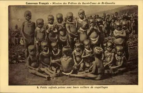 Ak Kamerun, Mission der Priester des Heiligen Herzens von St. Quentin, Kleine Kinder