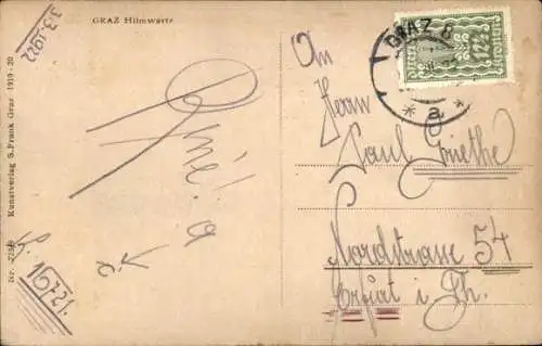 Ak Graz Steiermark, Hilmwarte