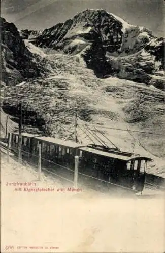 Ak Kanton Bern, Jungfrau, Jungfraubahn, Eigergletscher, Mönch