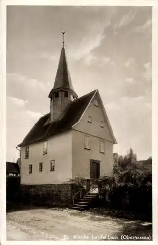 Ak Lardenbach Grünberg Hessen, Evangelische Kirche