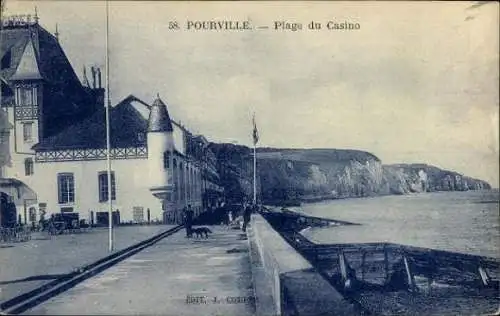 Set von 14 Ak Pourville Seine Maritime