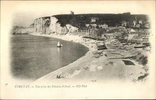 Set von 79 Ak Étretat Seine Maritime