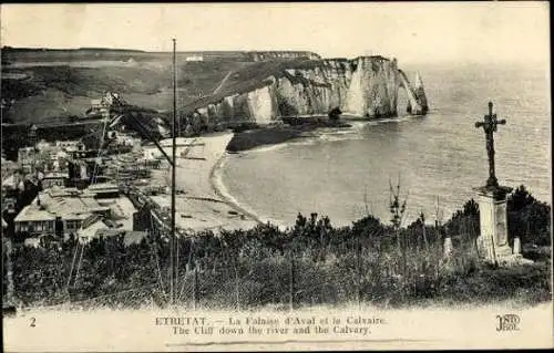 Set von 79 Ak Étretat Seine Maritime