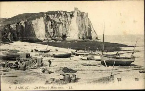 Set von 79 Ak Étretat Seine Maritime