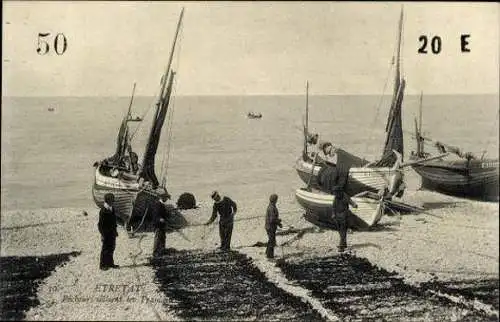 Set von 79 Ak Étretat Seine Maritime