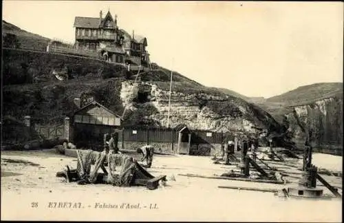 Set von 79 Ak Étretat Seine Maritime