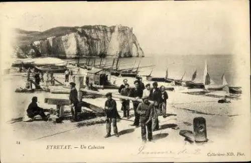 Set von 79 Ak Étretat Seine Maritime