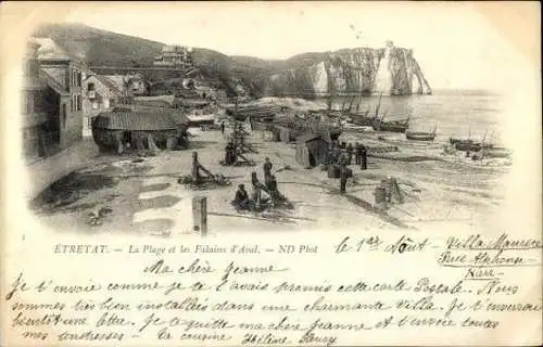 Set von 79 Ak Étretat Seine Maritime