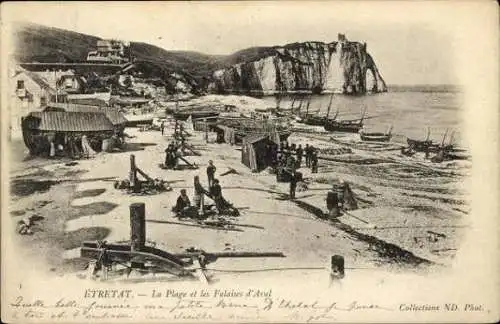 Set von 79 Ak Étretat Seine Maritime