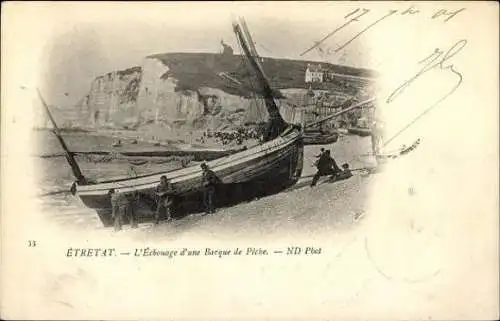 Set von 79 Ak Étretat Seine Maritime