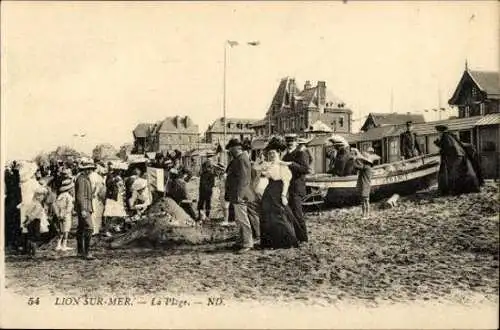 Set von 41 Ak Lion sur Mer Calvados