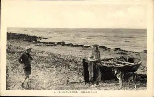 Set von 41 Ak Lion sur Mer Calvados