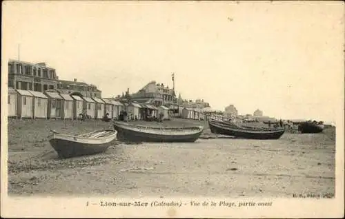 Set von 41 Ak Lion sur Mer Calvados