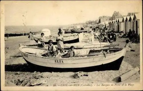 Set von 41 Ak Lion sur Mer Calvados