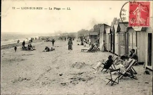 Set von 41 Ak Lion sur Mer Calvados