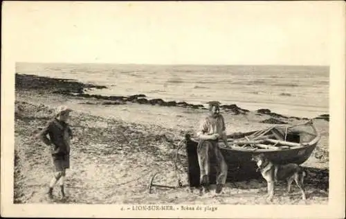 Set von 41 Ak Lion sur Mer Calvados