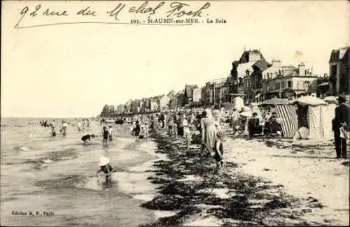 Set von 50 Ak Saint Aubin sur Mer Calvados