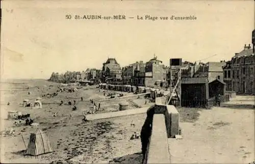 Set von 50 Ak Saint Aubin sur Mer Calvados