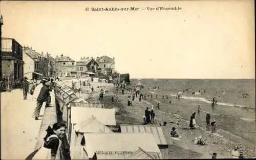 Set von 50 Ak Saint Aubin sur Mer Calvados