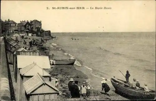 Set von 50 Ak Saint Aubin sur Mer Calvados