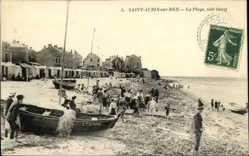 Set von 50 Ak Saint Aubin sur Mer Calvados