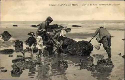 Set von 27 Ak Saint Aubin sur Mer Calvados