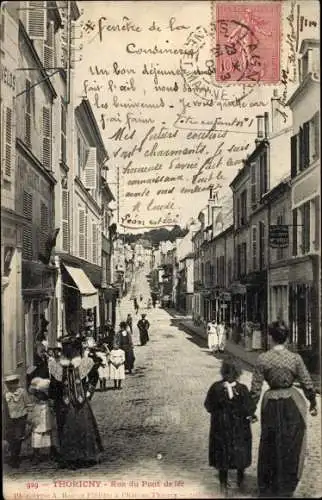 Ak Thorigny Seine-et-Marne, Rue du Pont de Fer