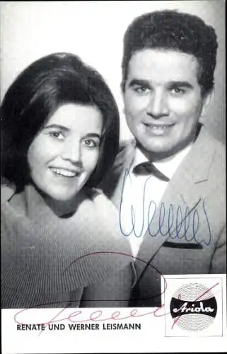 Ak Schauspieler und Sänger Renate und Werner Leismann, Portrait, Autogramm