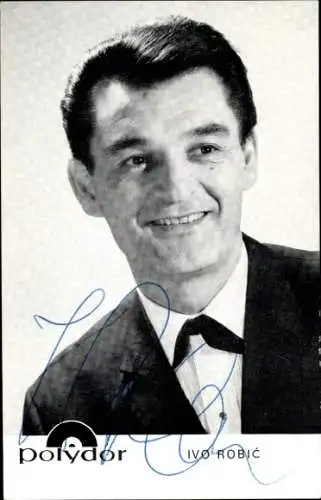 Ak Schauspieler und Sänger Ivo Robic, Portrait, Autogramm