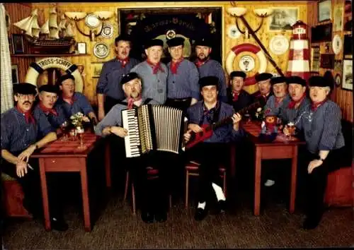 Ak Musikgruppe Lüneburger Chor, Gruppenbild, Autogramm, Akkordeon