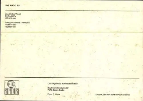 Ak Musikgruppe Los Angeles, Portrait, Autogramm