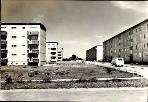 Ak Goldberg in Mecklenburg, Straßenansicht, Siedlung, Neubauten