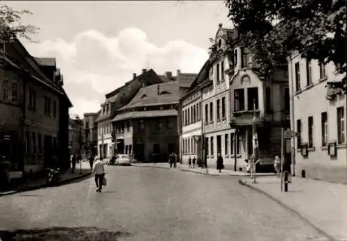 Ak Lutherstadt Eisleben in Sachsen Anhalt, Leninstraße, Straßenpartie