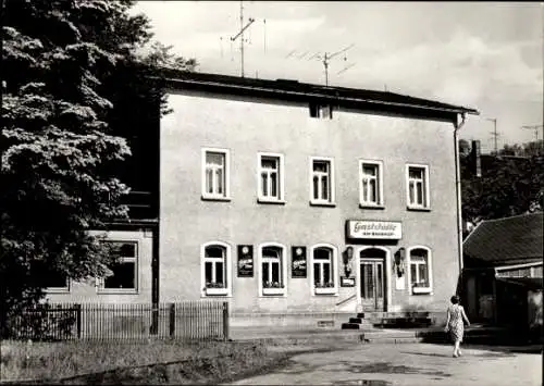 Ak Braunsdorf Niederwiesa Sachsen, Gaststätte Am Bahnhof